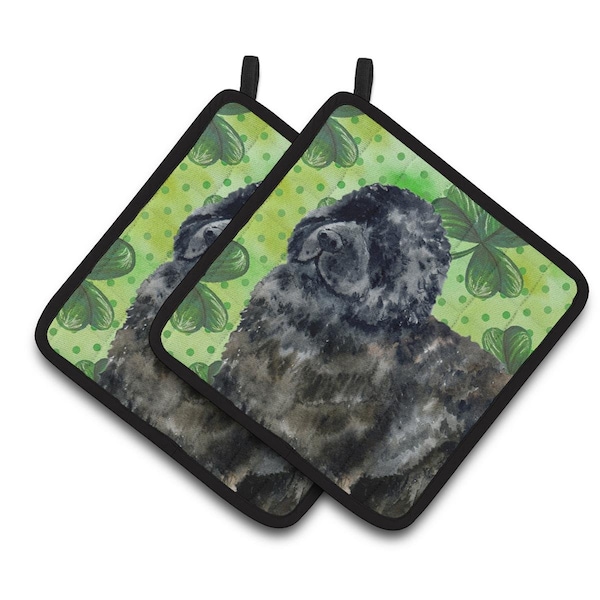 Carolines Treasures Newfoundland St.Patricks Pair of Pot Holders - BB9845PTHD