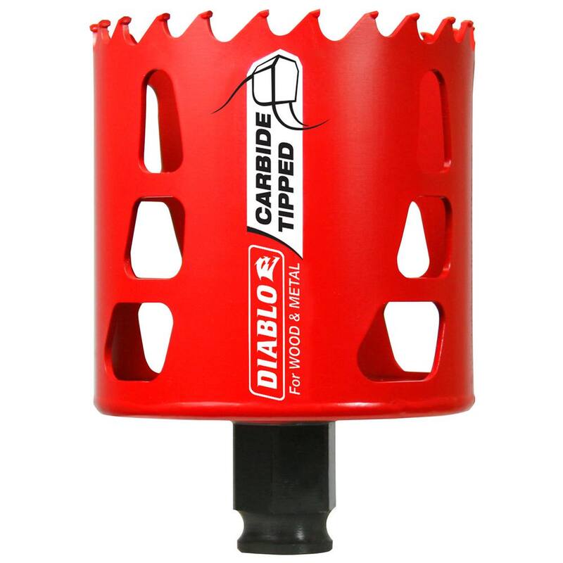 Broca de carburo de 2-5/8 pulgadas para sierra perforadora con una profundidad de corte de 2-3/8 pulgadas - DHS2625CT
