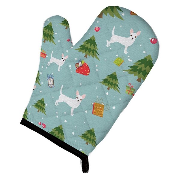 Carolines Treasures Christmas White Chihuahua Oven Mitt - BB4935OVMT