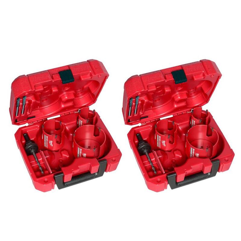 Kit de sierra perforadora de carburo BIG HAWG de Milwaukee (14 piezas) - 49-56-9280-49-56-9280