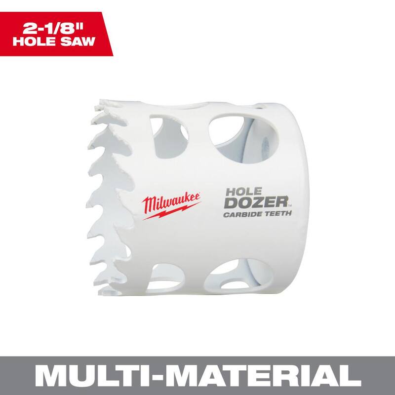Sierra perforadora de carburo Milwaukee 2-1/8 pulgadas - 49-56-0722