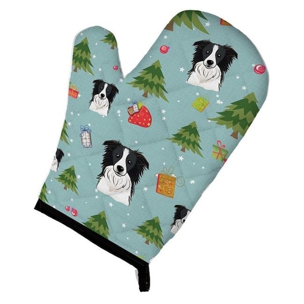 Carolines Treasures Carolines Treasures BB5030OVMT Christmas Border Collie Oven Mitt - BB5030OVMT