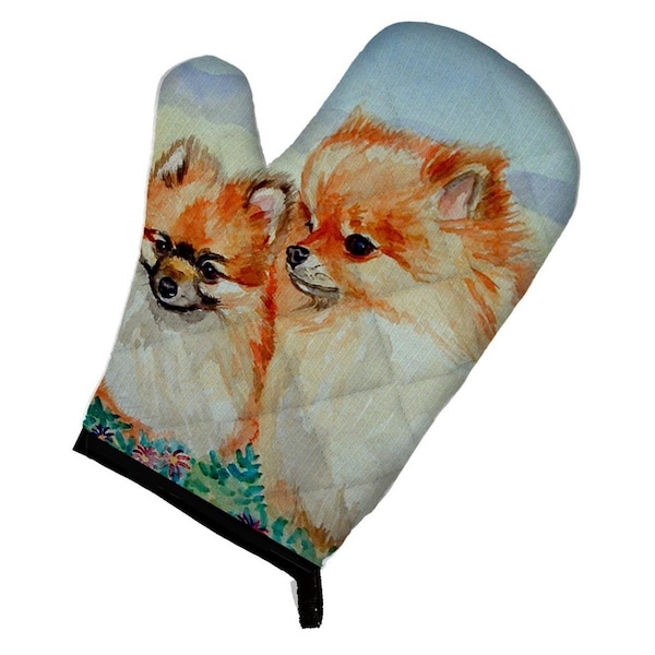 Carolines Treasures Pomeranian Oven Mitt - 7262OVMT