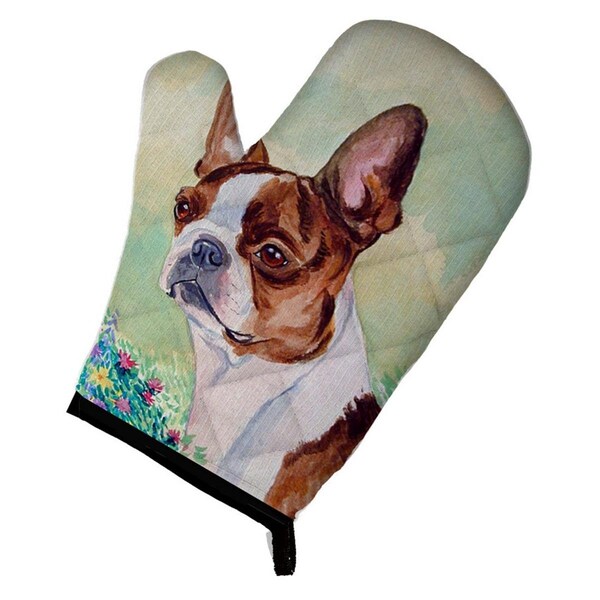 Carolines Treasures Red and White Boston Terrier Oven Mitt - 7222OVMT