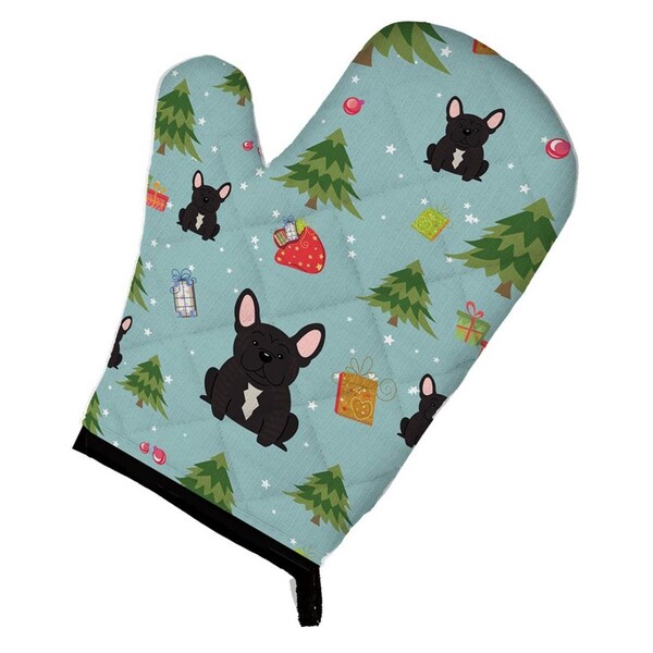 Carolines Treasures Christmas French Bulldog Brindle Oven Mitt - BB4669OVMT