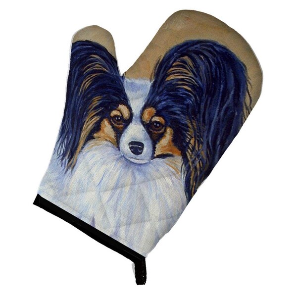 Carolines Treasures Papillon A Rose for you Oven Mitt - 7037OVMT