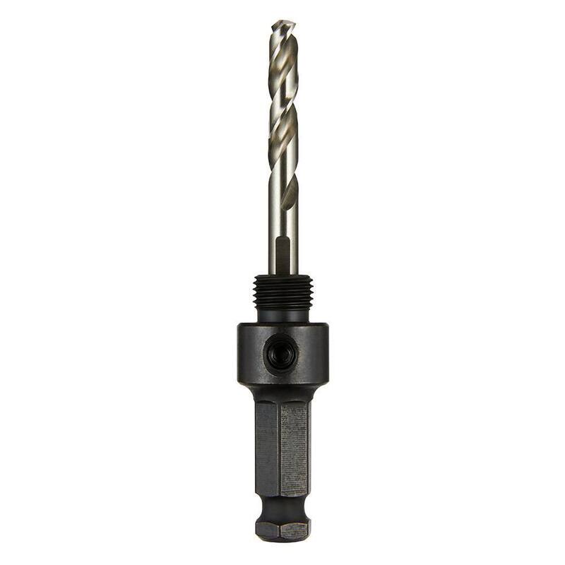 Adaptador de sierra de agujero pequeño de 7/16 pulgadas Milwaukee con broca piloto - 49-56-7000