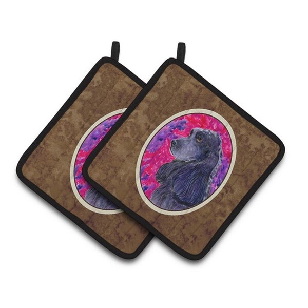 Carolines Treasures Cocker Spaniel Pair of Pot Holders, 7.5 x 3 x 7.5 in. - SS8659PTHD