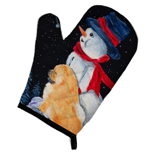 Carolines Treasures Snowman with Chow Chow Oven Mitt - SS8554OVMT
