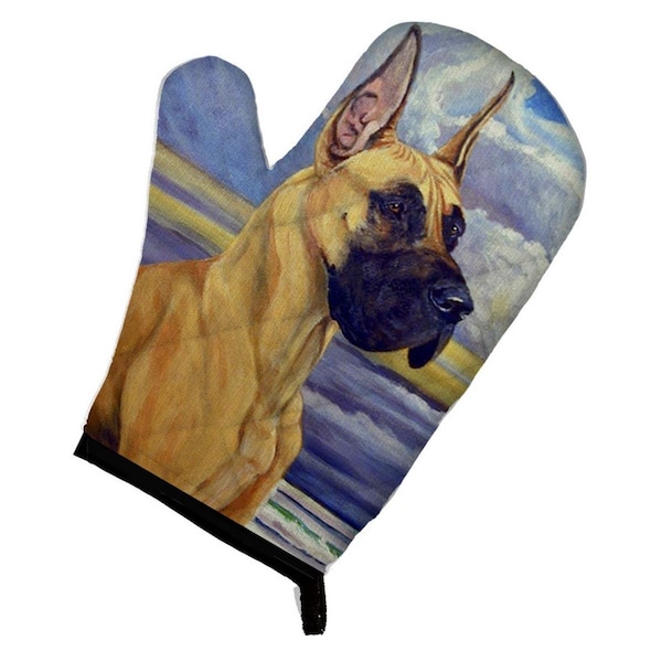 Carolines Treasures Fawn Great Dane at the beach Oven Mitt - 7101OVMT