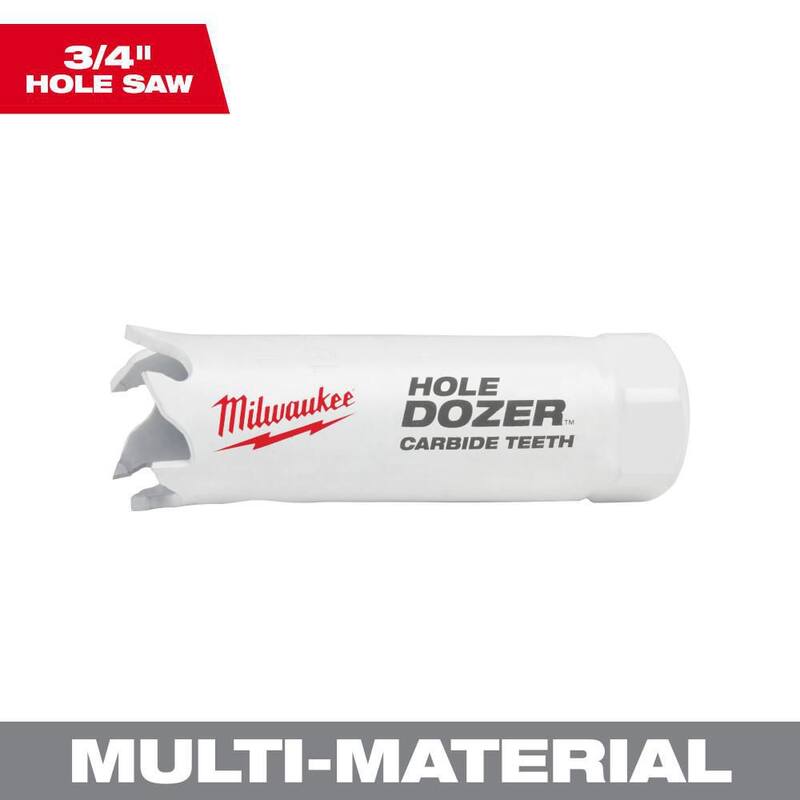 Broca para sierra de agujero de carburo de 3/4 de pulgada de Milwaukee - 49-56-0702