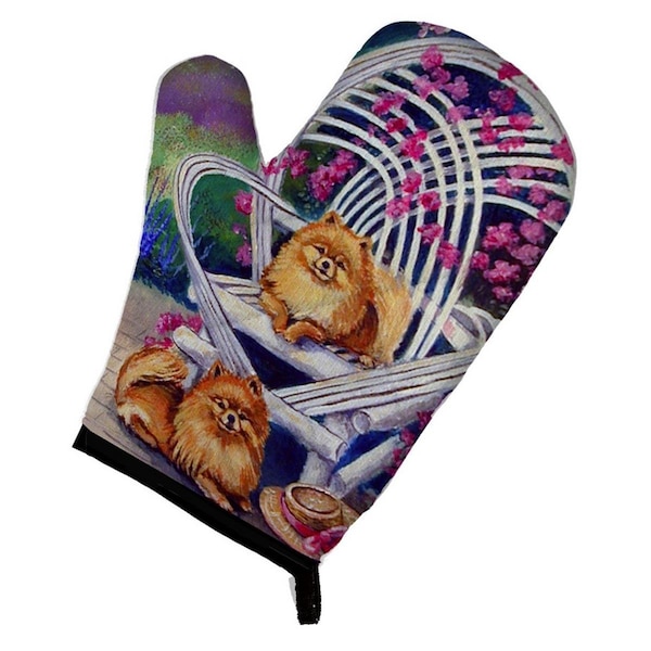 Carolines Treasures Red Pomeranians Oven Mitt - 7176OVMT