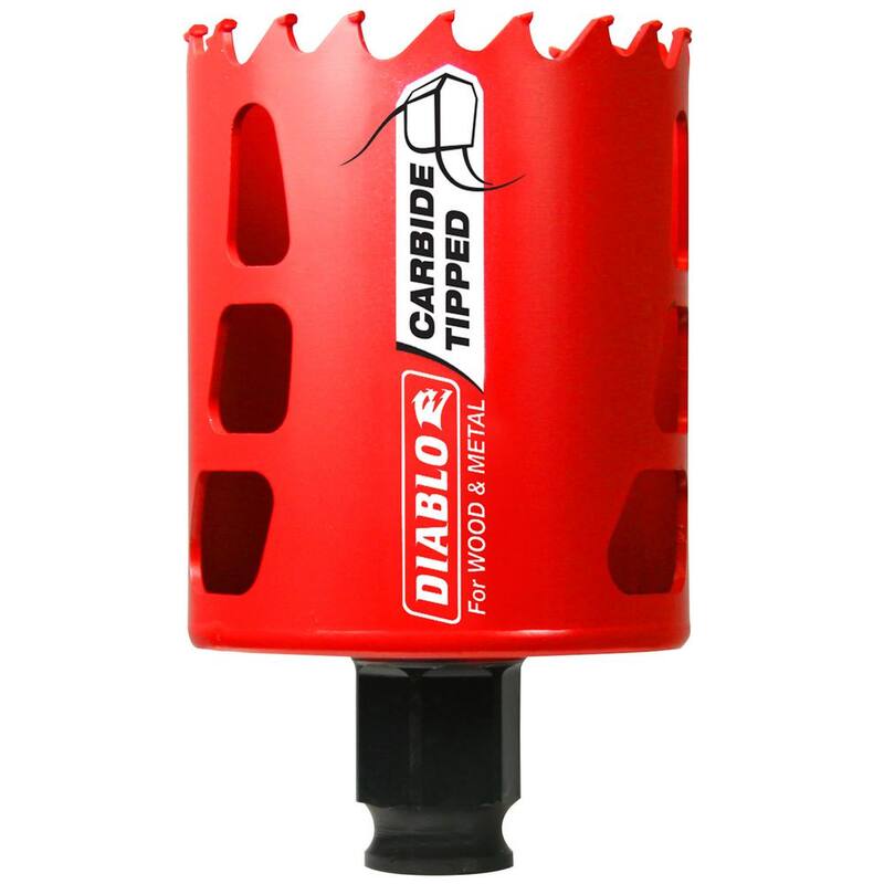 DIABLO 2-1/4 pulgadas Broca de agujero de carburo con 2-3/8 pulgadas de profundidad de corte - DHS2250CT