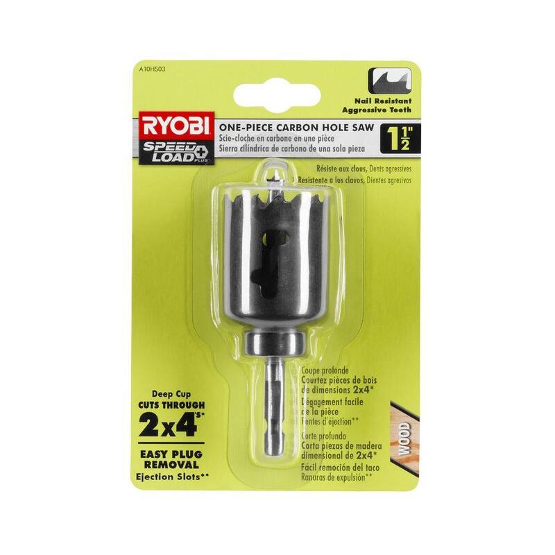 RYOBI 1-1/2 pulgadas Sierra de Orificio de Carbón - A10HS03