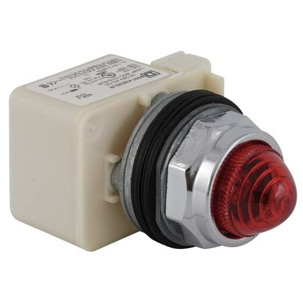 Luz piloto Schneider Electric, LED, 120V, 30mm, cromo, RD - 9001KP38LRR9