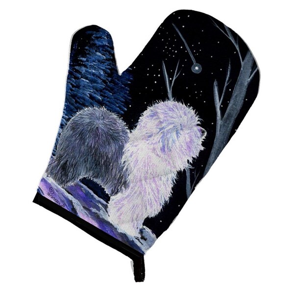 Carolines Treasures Starry Night Old English Sheepdog Oven Mitt - SS8401OVMT
