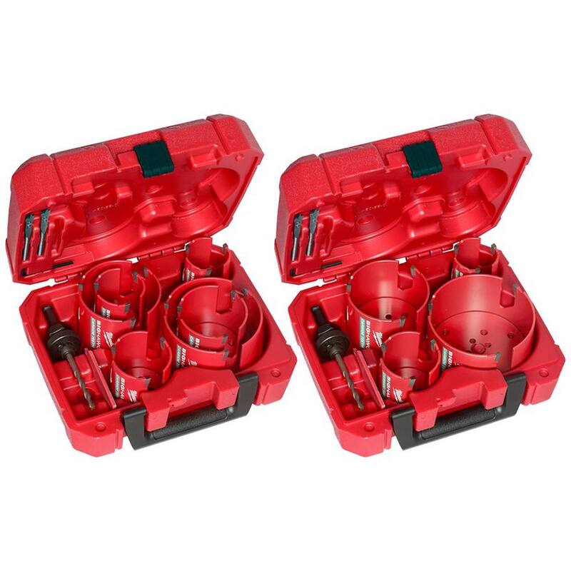 Juego de sierra de perforación de carburo Milwaukee BIG HAWG (18 piezas) - 49-56-9290-49-56-9285