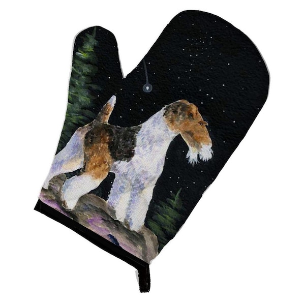 Carolines Treasures Starry Night Fox Terrier Oven Mitt - SS8500OVMT