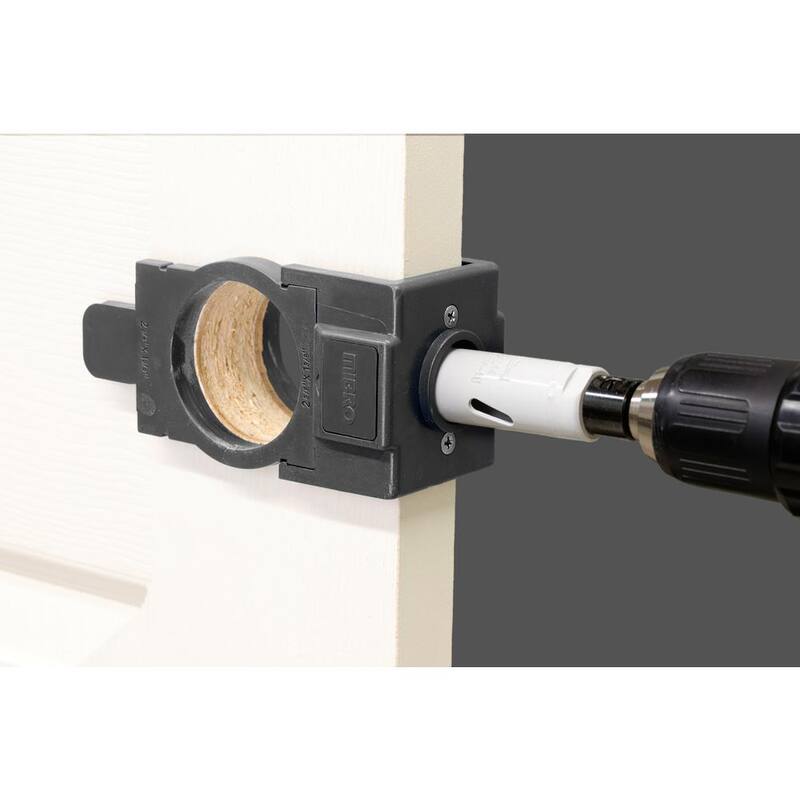 Kit de instalación de cerradura de puerta y cerrojo para puertas de madera y metal, de metal bi-metálico MIBRO - 300691