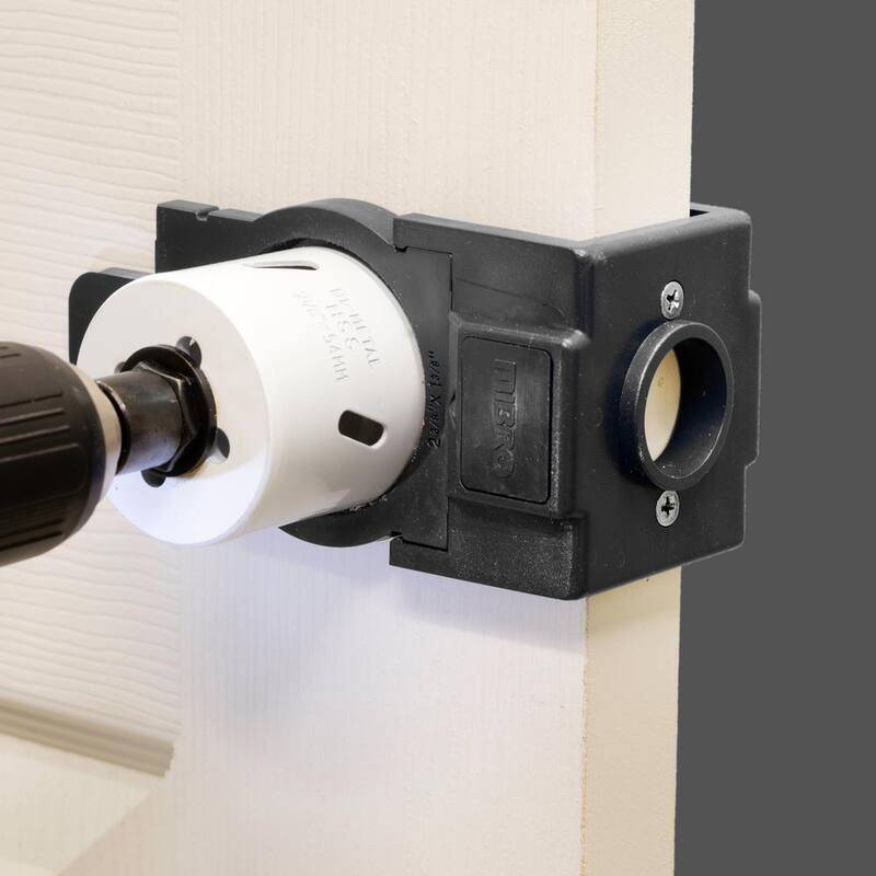Kit de instalación de cerradura de puerta y cerrojo para puertas de madera y metal, de metal bi-metálico MIBRO - 300691