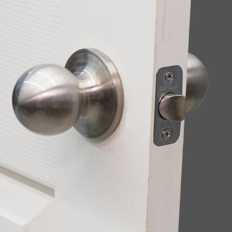 Kit de instalación de cerradura de puerta y cerrojo para puertas de madera y metal, de metal bi-metálico MIBRO - 300691