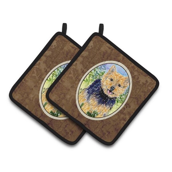 Carolines Treasures Norwich Terrier Pair of Pot Holders, 7.5 x 3 x 7.5 in. - SS8894PTHD