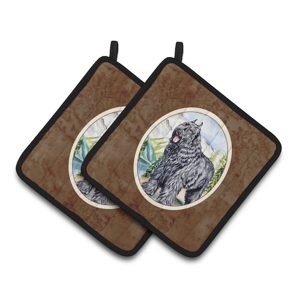 Carolines Treasures Bouvier Des Flandres Pair of Pot Holders - 7049PTHD