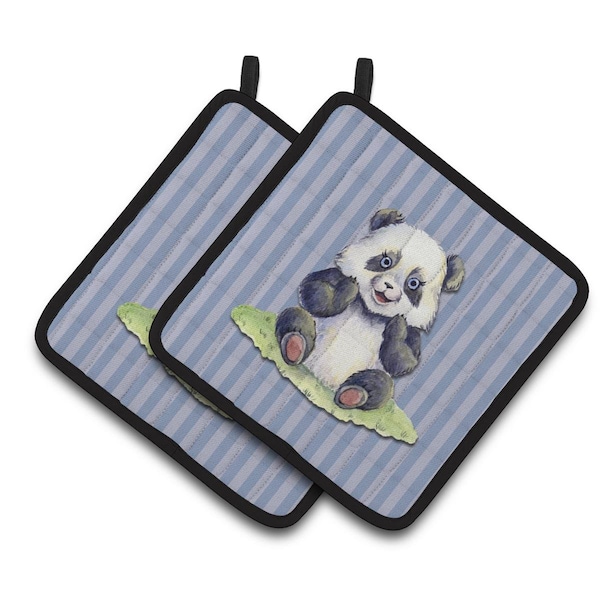 Carolines Treasures Panda Bear Pair of Pot Holders - BB7142PTHD
