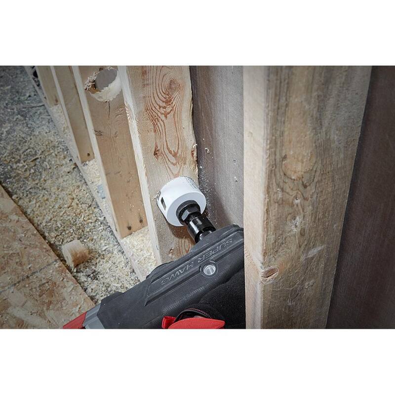 Juego de sierra de agujero bimetálica Milwaukee Hole Dozer para electricistas con set de puntas de acero SHOCKWAVE Impact Duty Driver (69 piezas) - 49-22-4105-48-32-4024