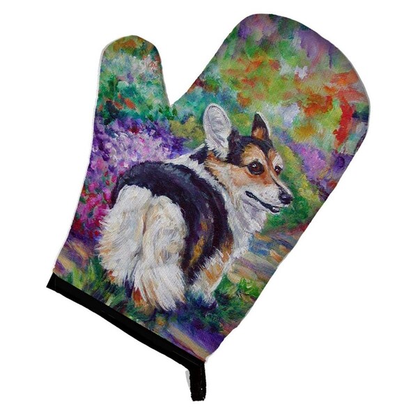 Carolines Treasures Corgi Garden Path Oven Mitt - 7297OVMT