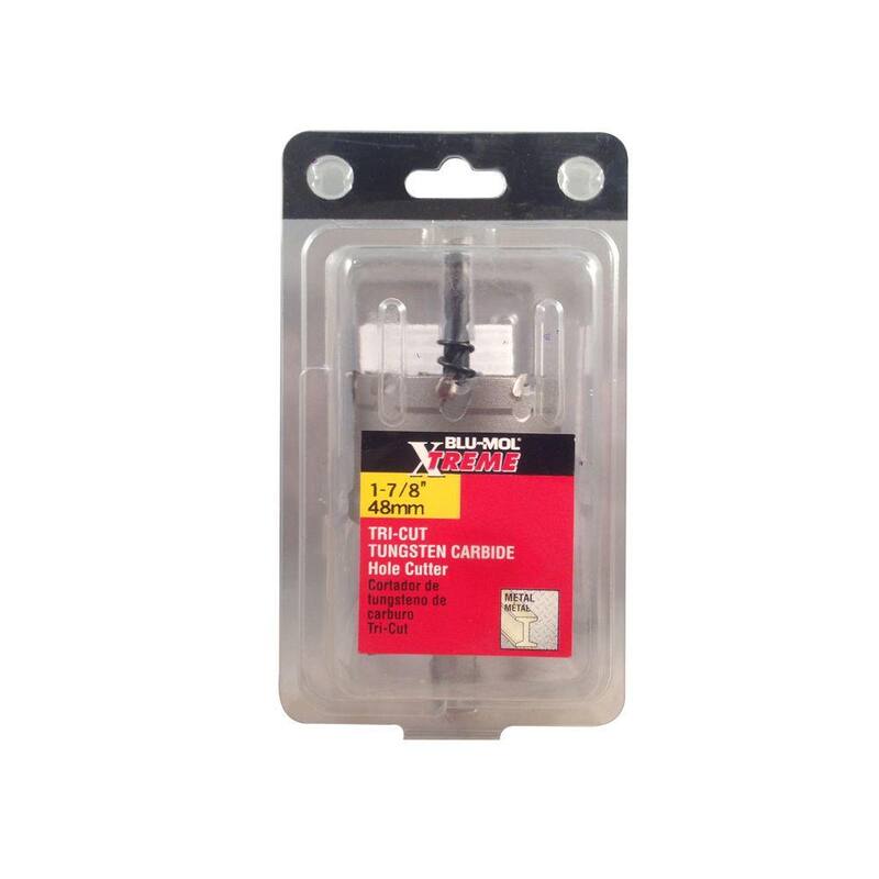 BLU-MOL Disston 1-7/8 pulgadas Xtreme Tri-Cut Cortador de Agujeros de Carburo de Tungsteno - 3160