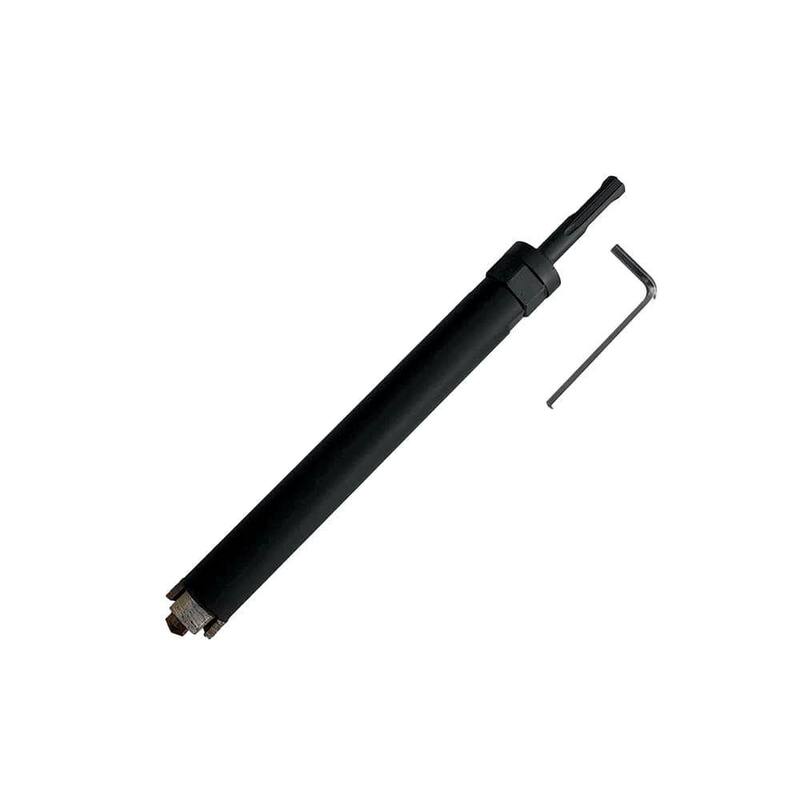 Broca multipropósito de núcleo seco/húmedo de 1 pulgada para albañilería, concreto y piedra natural #30/40 de grano diamante con broca piloto SDS Plus - DBS0100A5ADJ69S_THD