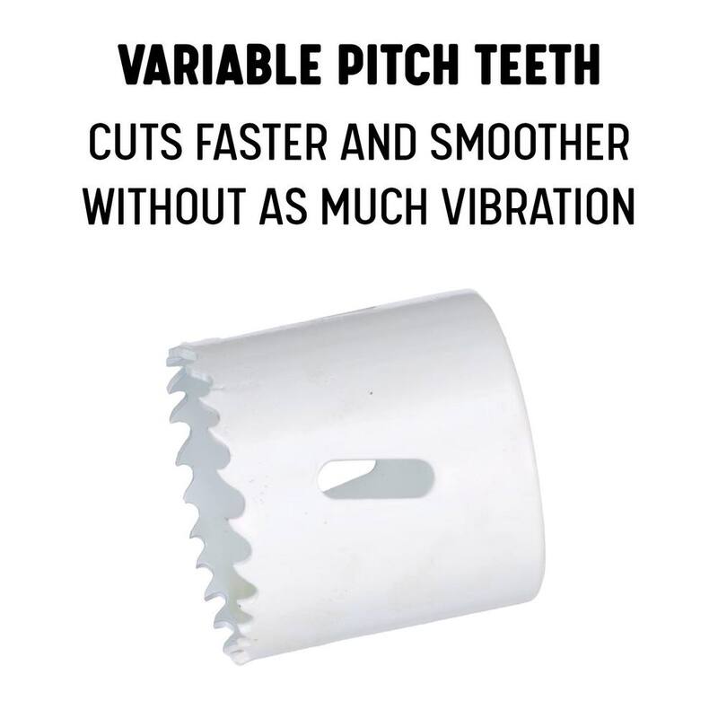 Broca de 2-7/8 pulgadas con dientes de paso variable y perforadora bimetálica - DMS04-1073.