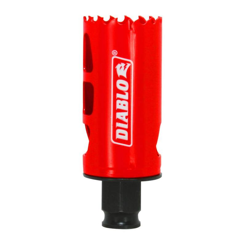DIABLO 1-3/8 in. Sierra de corona bimetálica con 2-3/8 in. de profundidad de corte - DHS1375