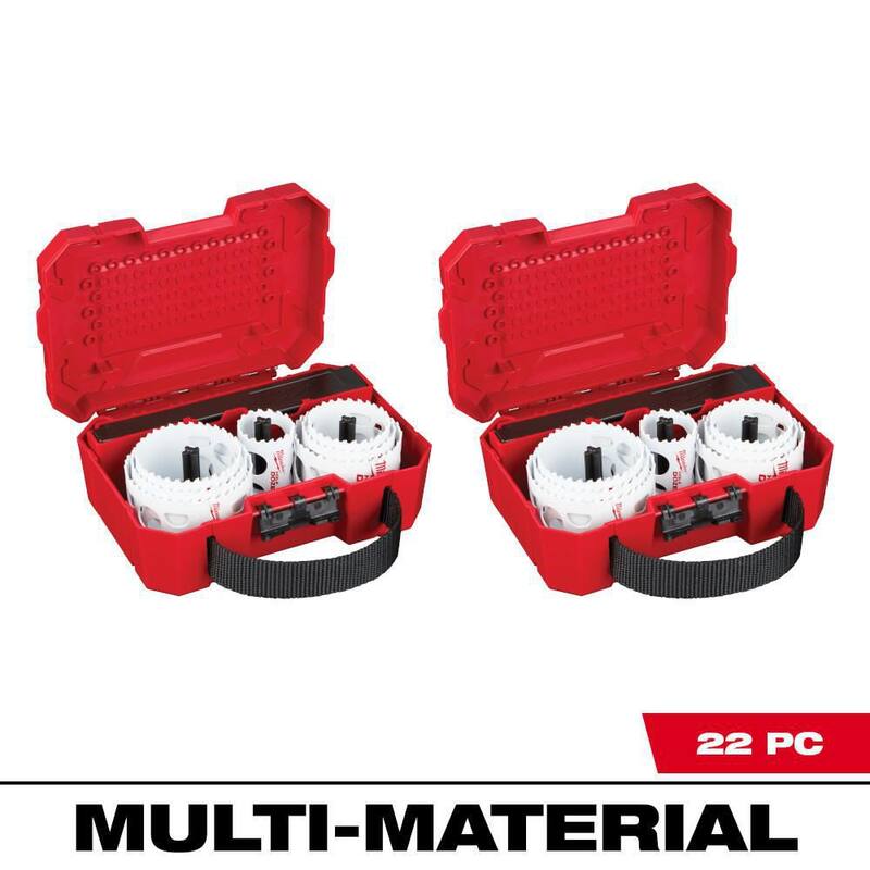 Juego de sierras perforadoras bimetálicas de propósito general Hole Dozer de Milwaukee (22 piezas) - 49-22-4020-49-22-4020
