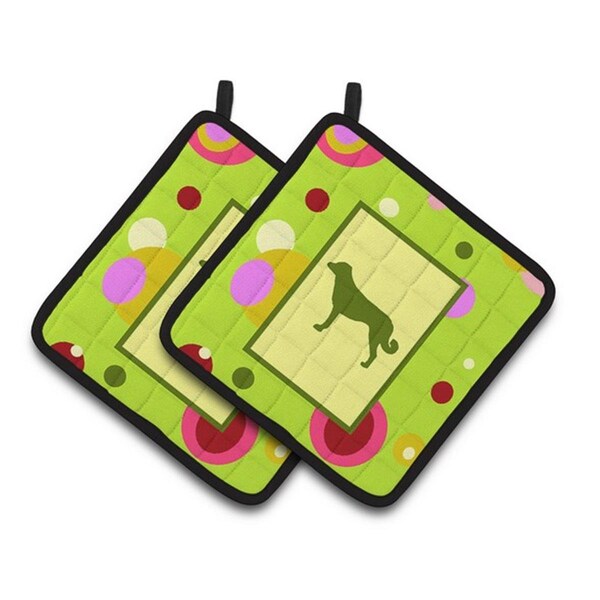 Carolines Treasures Anatolian Shepherd Pair of Pot Holders, 7.5 x 3 x 7.5 in. - CK1008PTHD