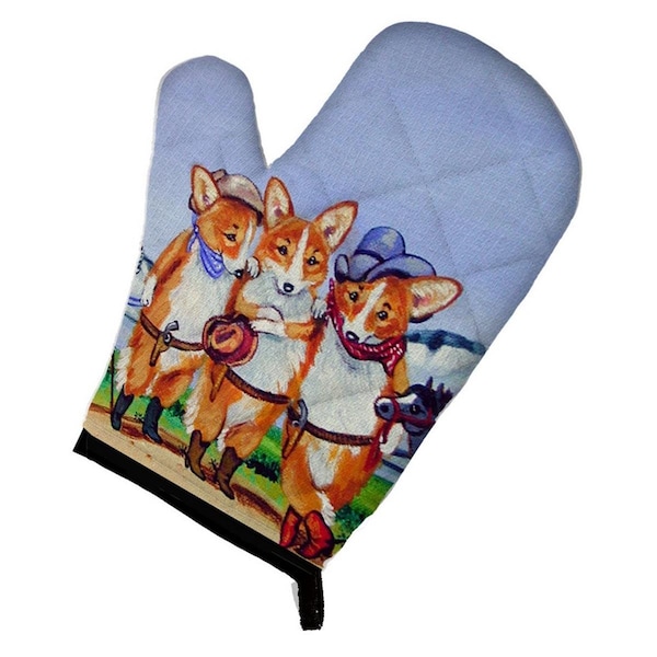 Carolines Treasures Cowboy Corgi Oven Mitt - 7283OVMT