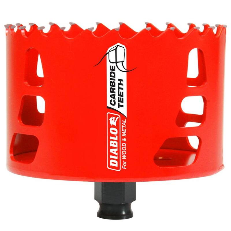 DIABLO 4-3/4 pulgadas Sierra de agujero de carburo con 2-3/8 pulgadas de profundidad de corte - DHS4750CT