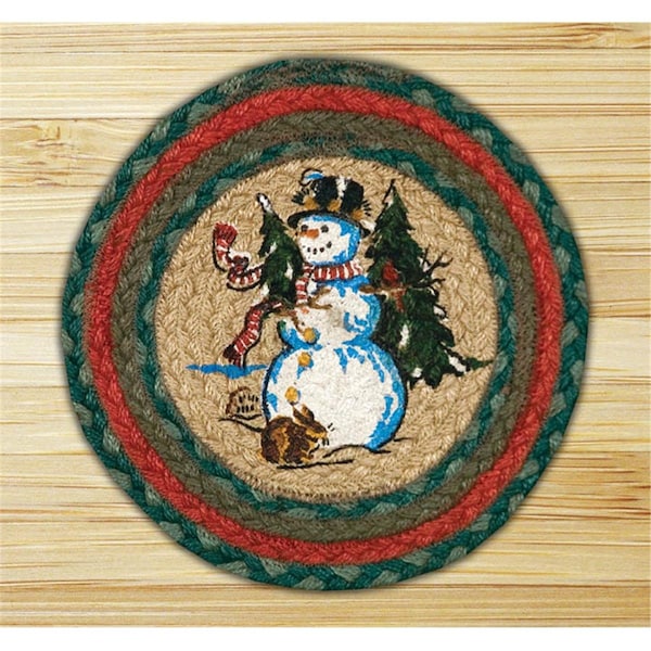 Palacedesigns Capitol Importing  Winter Wonderland 10 in. x 10 in. Hand Printed Round Swatch - PA209245