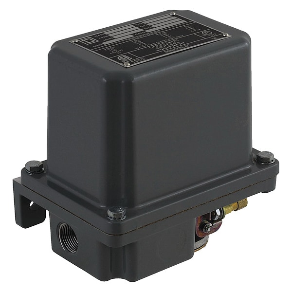 Interruptor de presión Telemecanique Sensors, DPST, 35 a 200 psi, Acción estándar - 9013GHW2J63XZ