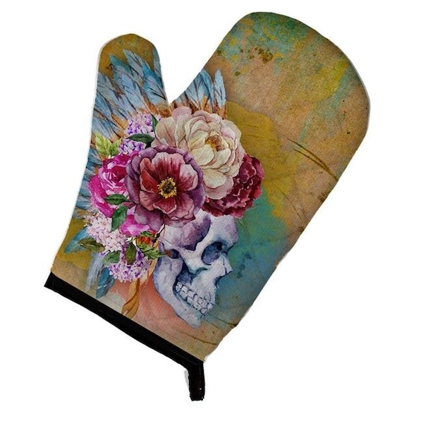 Carolines Treasures Carolines Treasures BB5129OVMT Day of the Dead Flowers Skull Oven Mitt - BB5129OVMT