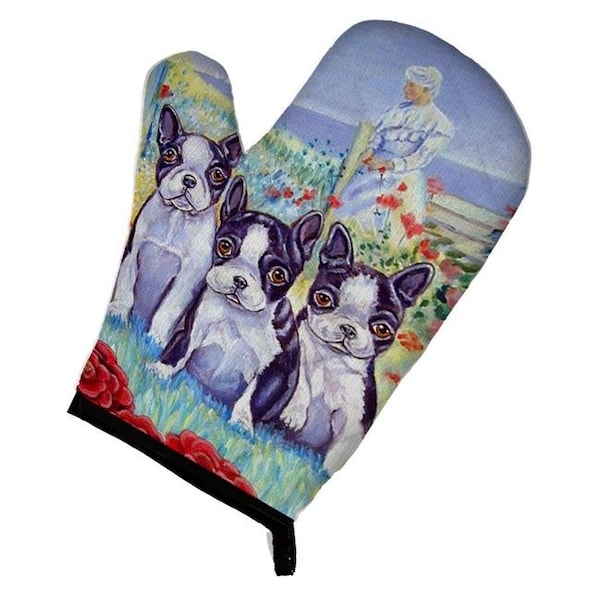Carolines Treasures Carolines Treasures 7005OVMT Boston Terrier Trio Oven Mitt - 7005OVMT