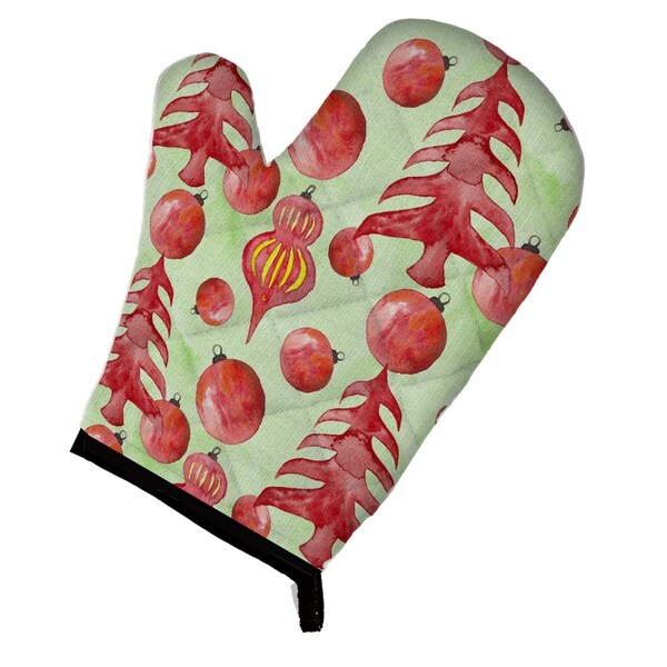 Carolines Treasures Red Christmas Tree and Ornaments Oven Mitt - BB7483OVMT