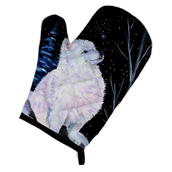 Carolines Treasures Starry Night American Eskimo Oven Mitt - SS8389OVMT
