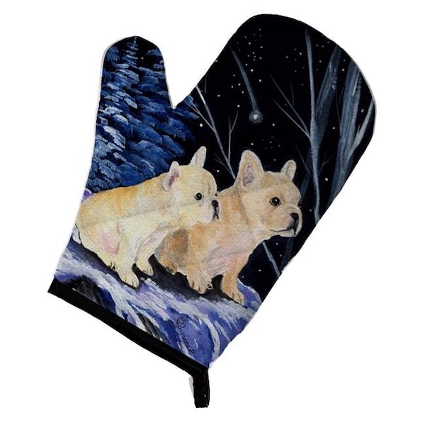 Carolines Treasures Carolines Treasures SS8395OVMT Starry Night French Bulldog Oven Mitt - SS8395OVMT