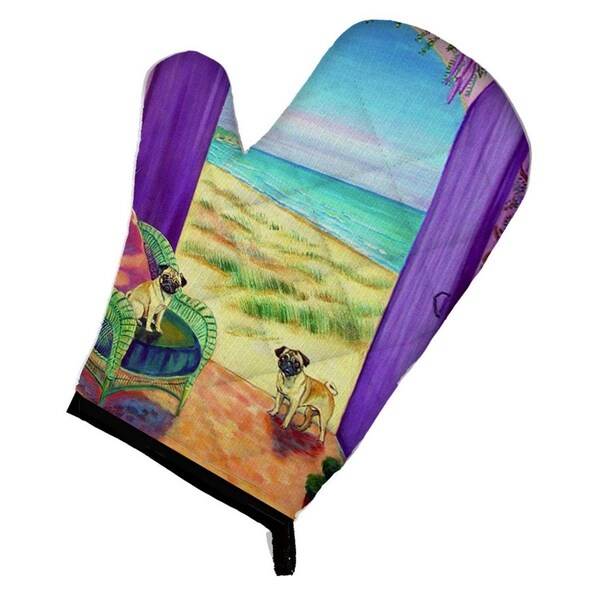 Carolines Treasures Pug Lets go Outside Oven Mitt - 7261OVMT