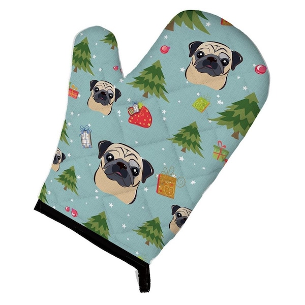 Carolines Treasures Christmas Fawn Pug Oven Mitt - BB5051OVMT