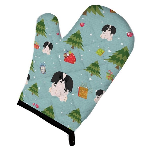 Carolines Treasures Christmas Pekingnese Black and White Oven Mitt - BB4765OVMT