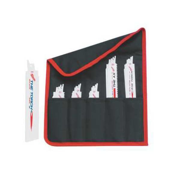 Milwaukee Tool 6, 9" L x Demolition Cutting Reciprocating Saw Blade Set - 7AV74