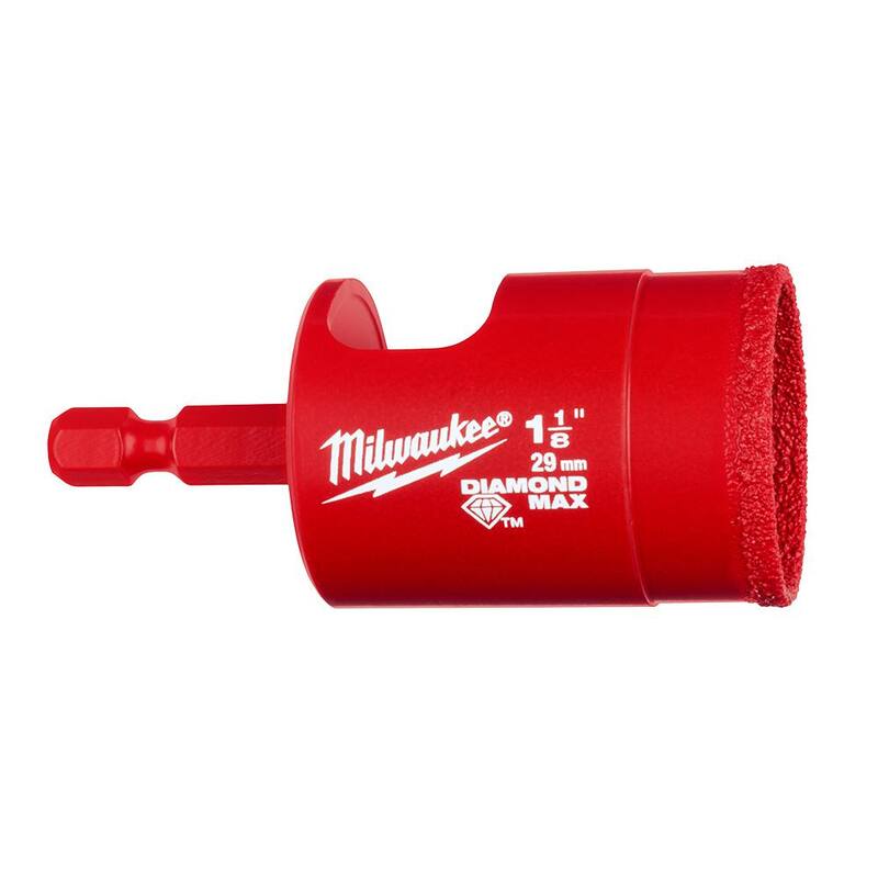Broca de sierra de diamante de 1-1/8 pulgadas Milwaukee Diamond Max - 49-56-0518